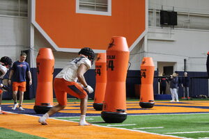 New defensive coordinator Elijah Robinson said his scheme will cater to his player’s strengths. More observations from SU's second spring practice.